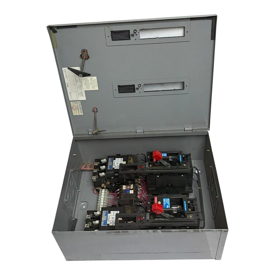 Used Gould A203D Size 2 Dual Duplex Motor Starter Panel 600V 3-Phase NEMA 1 Case