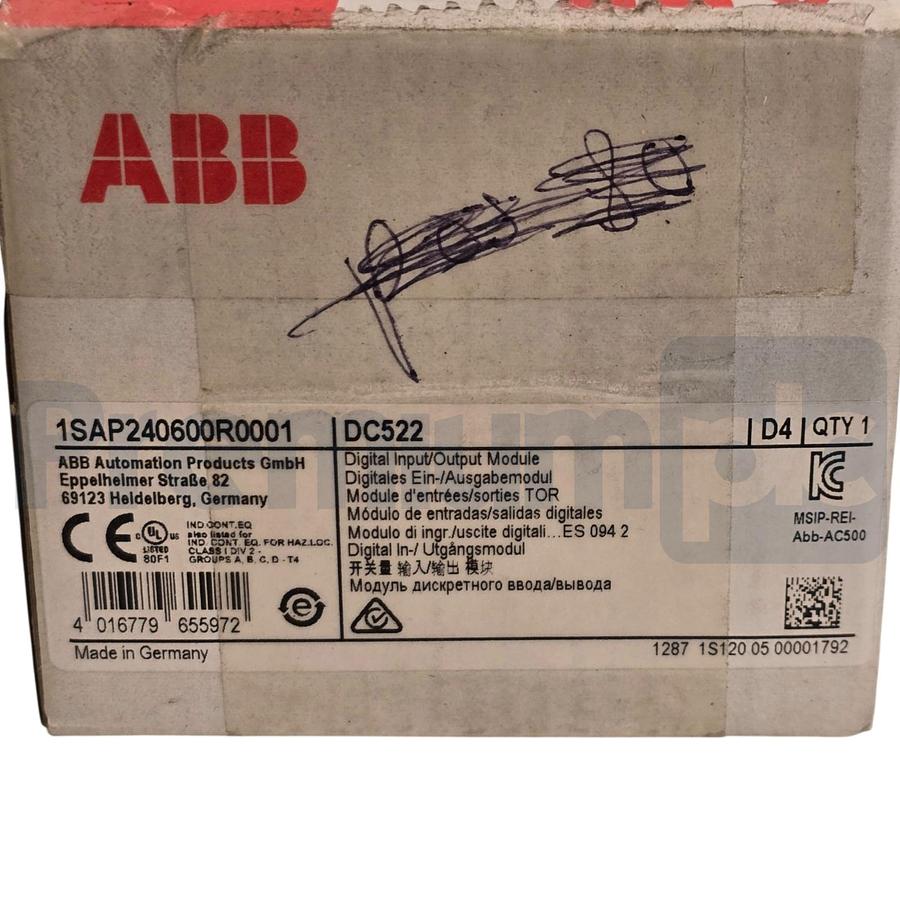 Used ABB 1SAP240600R0001 | DC522 S500 Digital Input/Output Module 16 DI/DO 24VDC NSMP