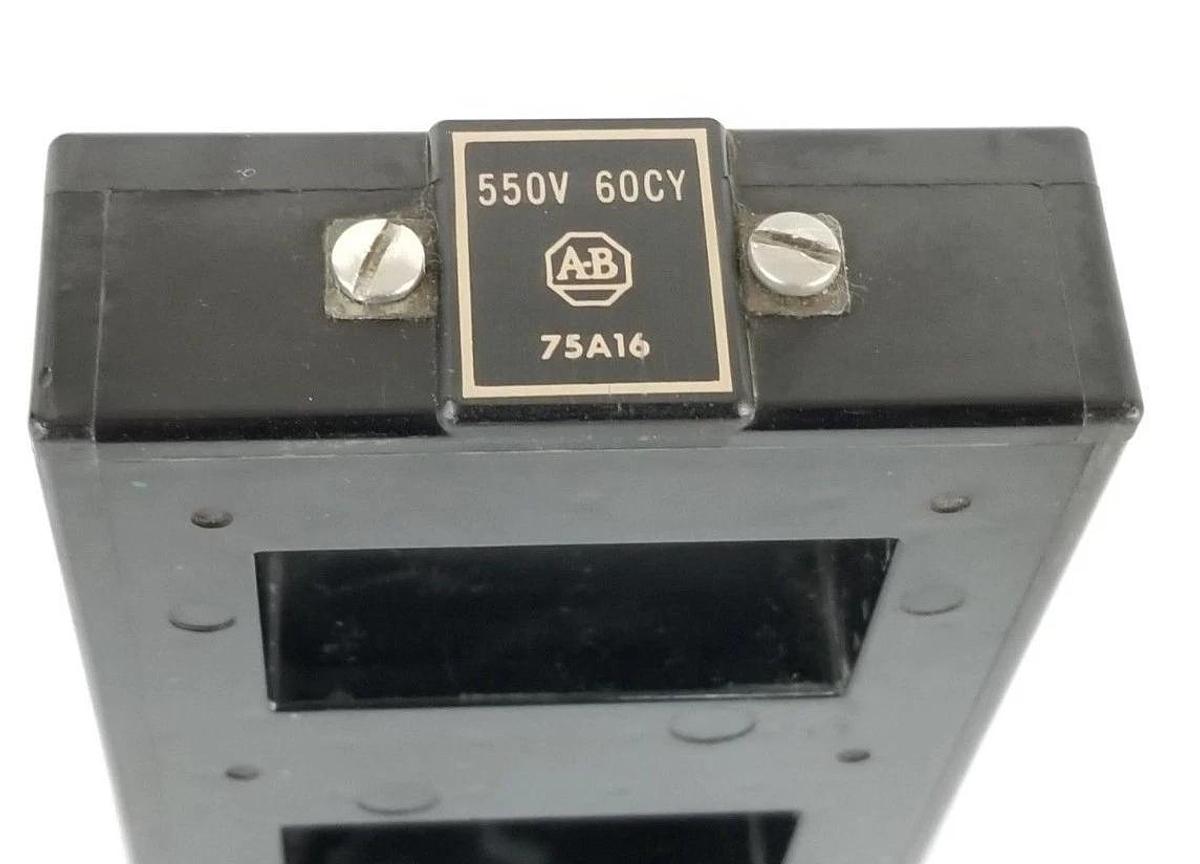 Used ALLEN BRADLEY 75A16 MAGNETIC STARTER COIL SIZE: 5 550V 60CY