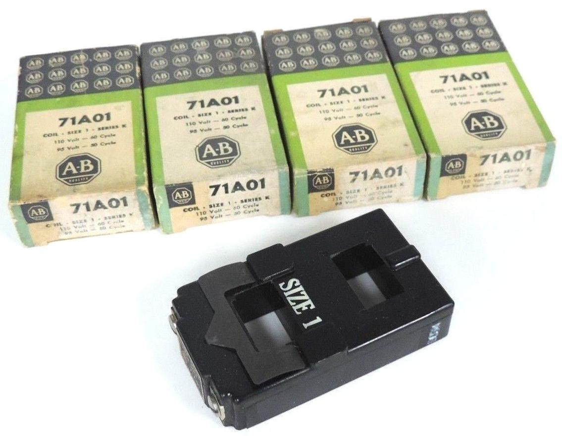 LOT OF 4 NIB ALLEN BRADLEY 71A01 COILS SIZE 1 SERIES K
