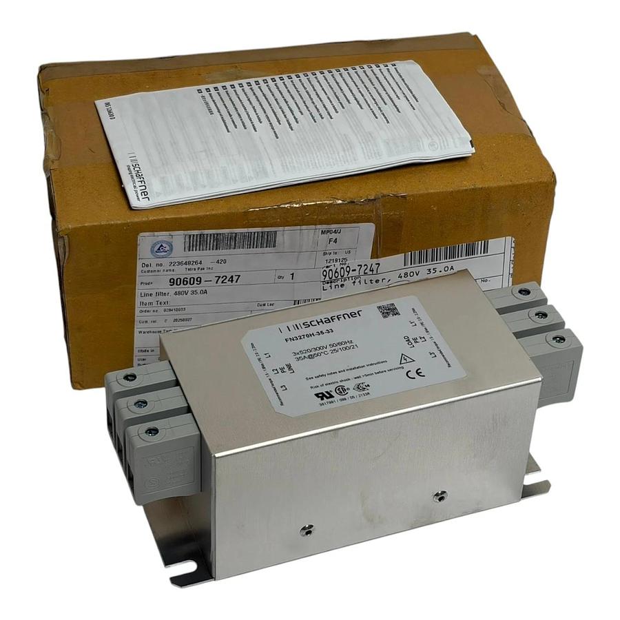Schaffner FN3270H-35-33 3-Phase EMC RFI Power Line Filter 35A 480V 520V -  NSMP