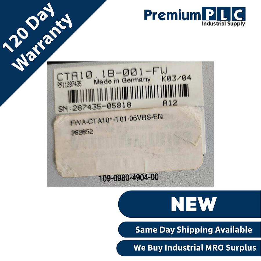 Used NEW INDRAMAT CTA10.1B-001-FW R911287435 / FWA-CTA10*-T01-05VRS-EN R911282852 HMI