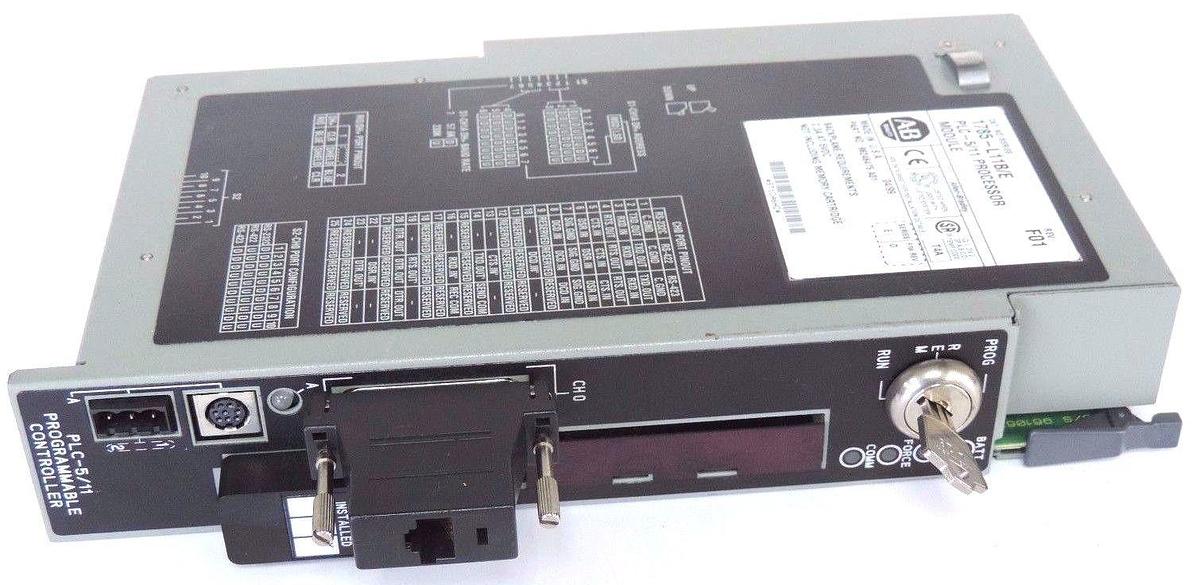 Used ALLEN BRADLEY 1785-L11B/E PROCESSOR MODULE 1785L11BE SER. E F/W REV. D