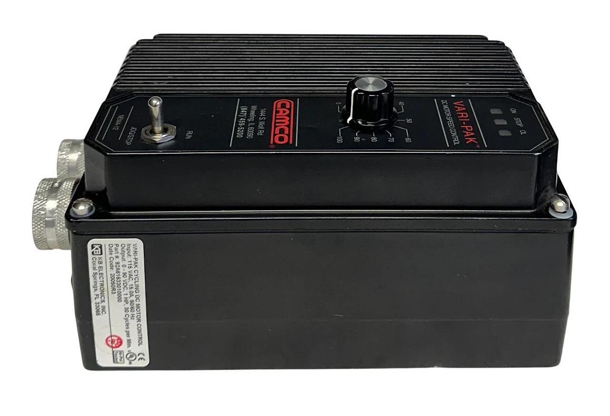Used KB ELECTRONICS CAMCO 92A61633010000 VARI-PAK DC MOTOR SPEED CONTROL 1HP USNP