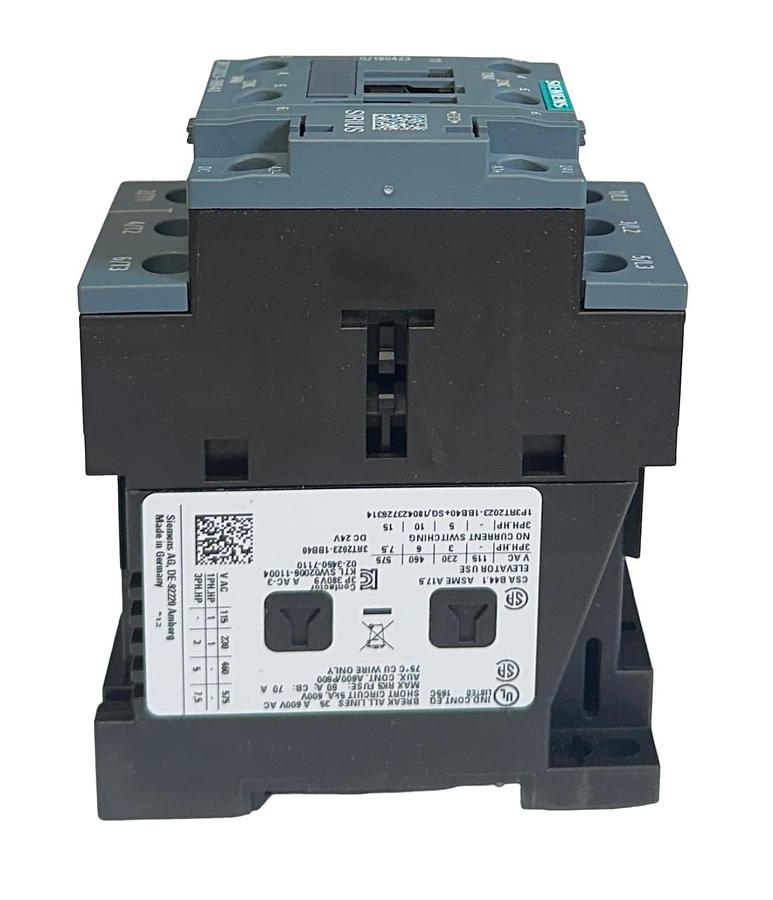 Used SIEMENS 3RT2023-1BB40 / 3RT20231BB40 SIRIUS CONTACTOR 24V 9A 4kW NSMP