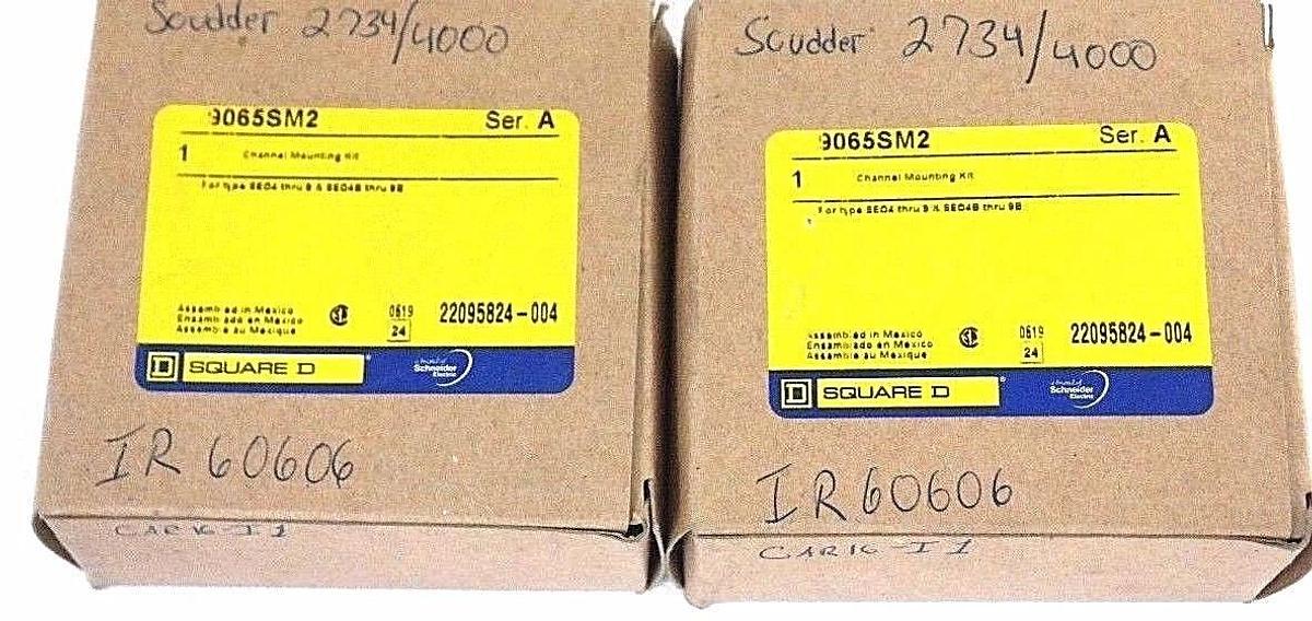 NIB SQUARE D 9065SM2 SER. A CHANNEL MOUNTING KIT 22095824-004 - LOT OF 2