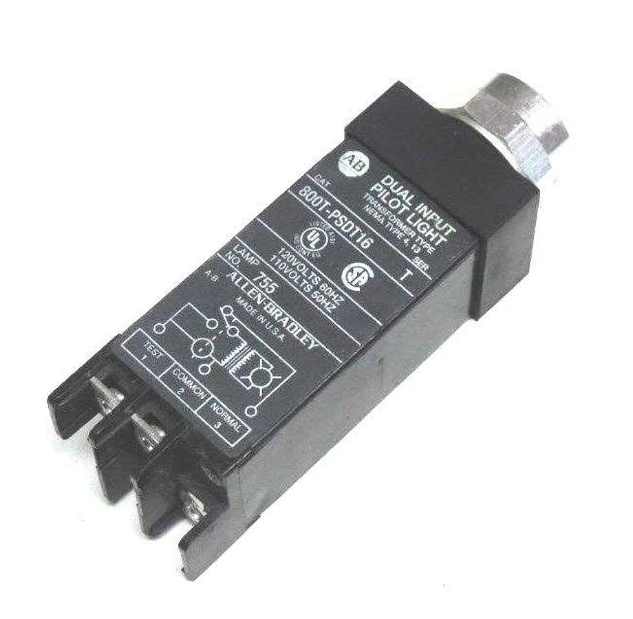 Used ALLEN BRADLEY 800T-PSDT16 DUAL INPUT PILOT LIGHT SER T 800TPSDT16