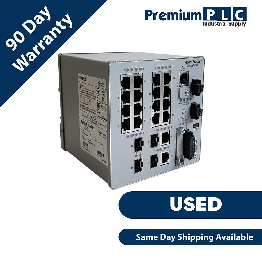Used USED ALLEN BRADLEY 1783-BMS20CGP /A Stratix 5700 MANAGED ETHERNET SWITCH 886739973569