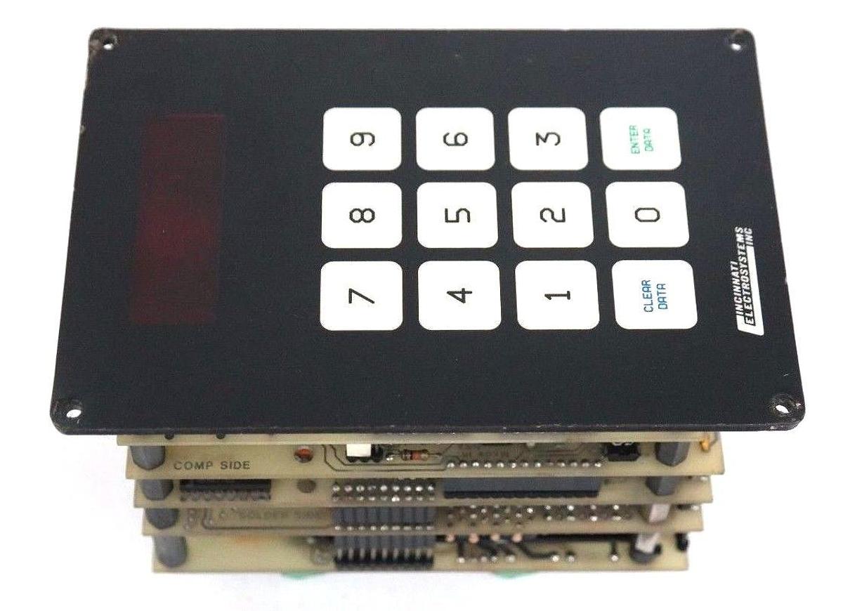 Used CINCINNATI ELECTROSYSTEMS 612-24-S0-1A-1B-N KEYPAD ASSEMBLY 61224S01A1BN