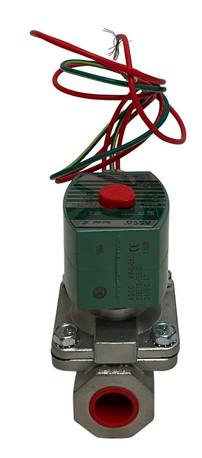 Used ASCO 8210G087 Red-Hat II SOLENOID VALVE MP-C-080 / 238710-006-D 24/DC COIL NSNP