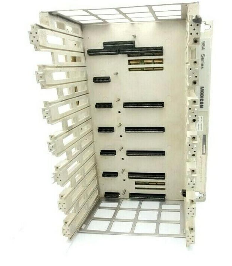Used MODICON AS-9534-002 984 SERIES 7-SLOT CHASSIS RACK AS-H819-209