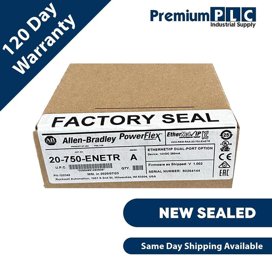 Used NEW SEALED ALLEN BRADLEY 20-750-ENETR /A PowerFlex Ethernet/IP DUAL-PORT OPTION 884951290938