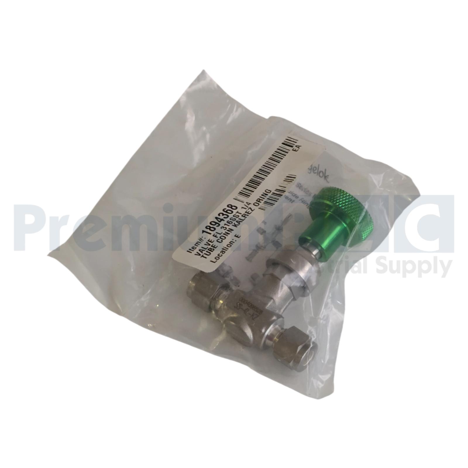 Used SWAGELOK SS-4L-KZ STAINLESS STEEL HIGH FLOW METERING VALVE 1/4" TUBE CONN. NEW