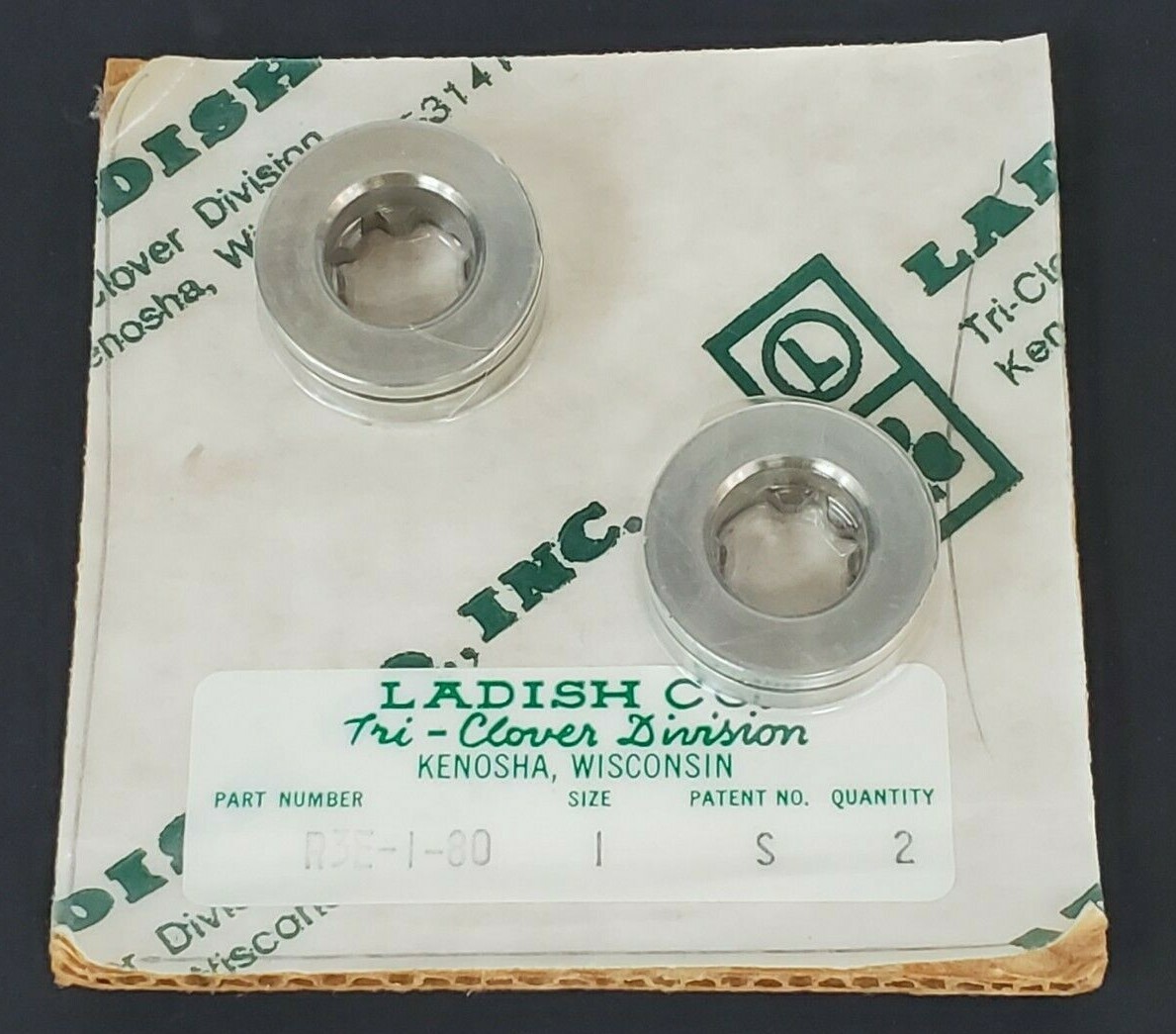 LOT OF 2 NEW TRI-CLOVER R3E-1-80-S WEAR RINGS