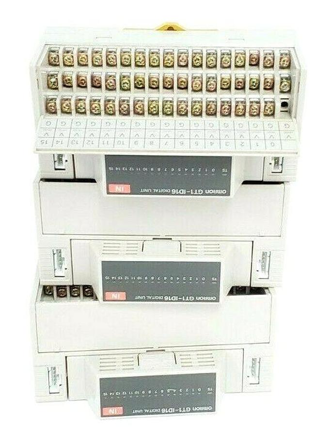 Used LOT OF 3 OMRON GT1-BSC01 DIGITAL UNIT 24VDC 16 PIONTS GT1-ID16 DIGITAL UNITS