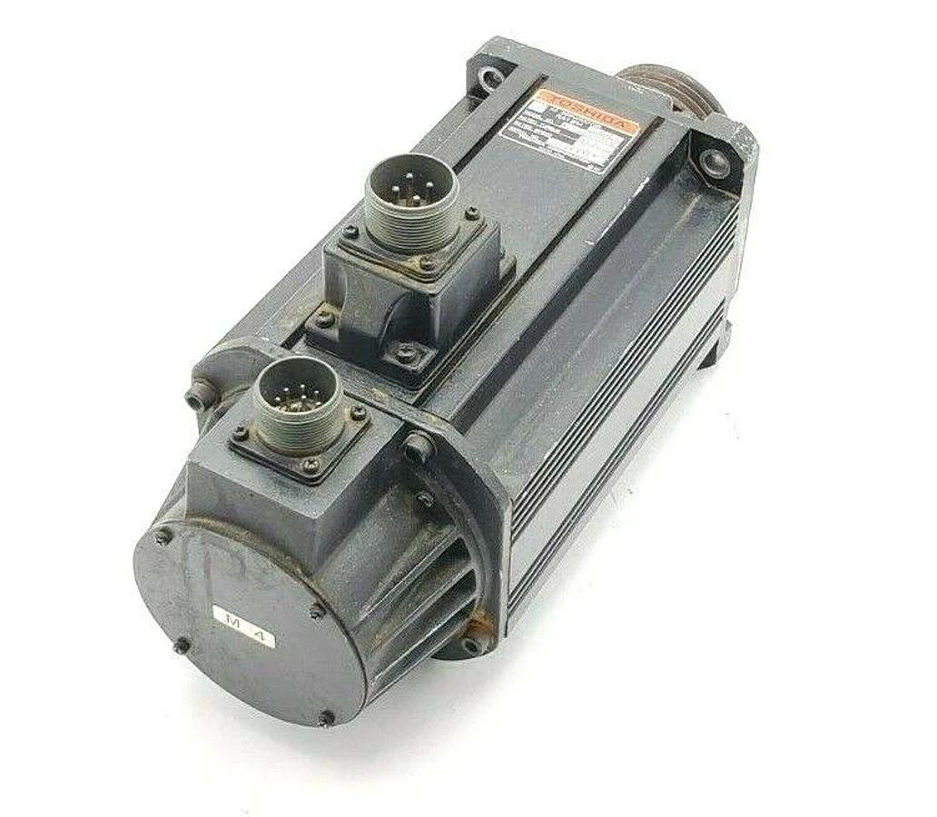 Used TOSHIBA 12M2-2000R AC SERVOMOTOR RA12M, 2000W, 3000 RPM, 12M22000R