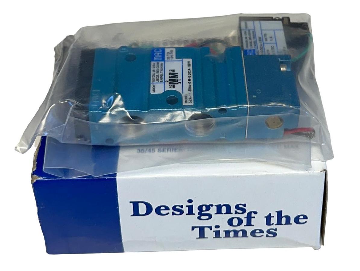 Used NEW MAC 52A-11-BOA-GM-GDCA-1BW SOLENOID VALVE 20-120PSI 24VDC 1.8W NSMP
