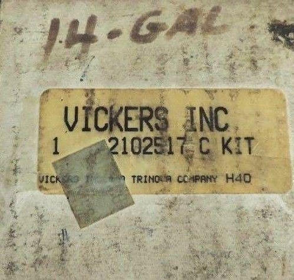 Used NIB VICKERS 2102517 REPLACEMENT CARTRIDGE KIT 14 GALLON
