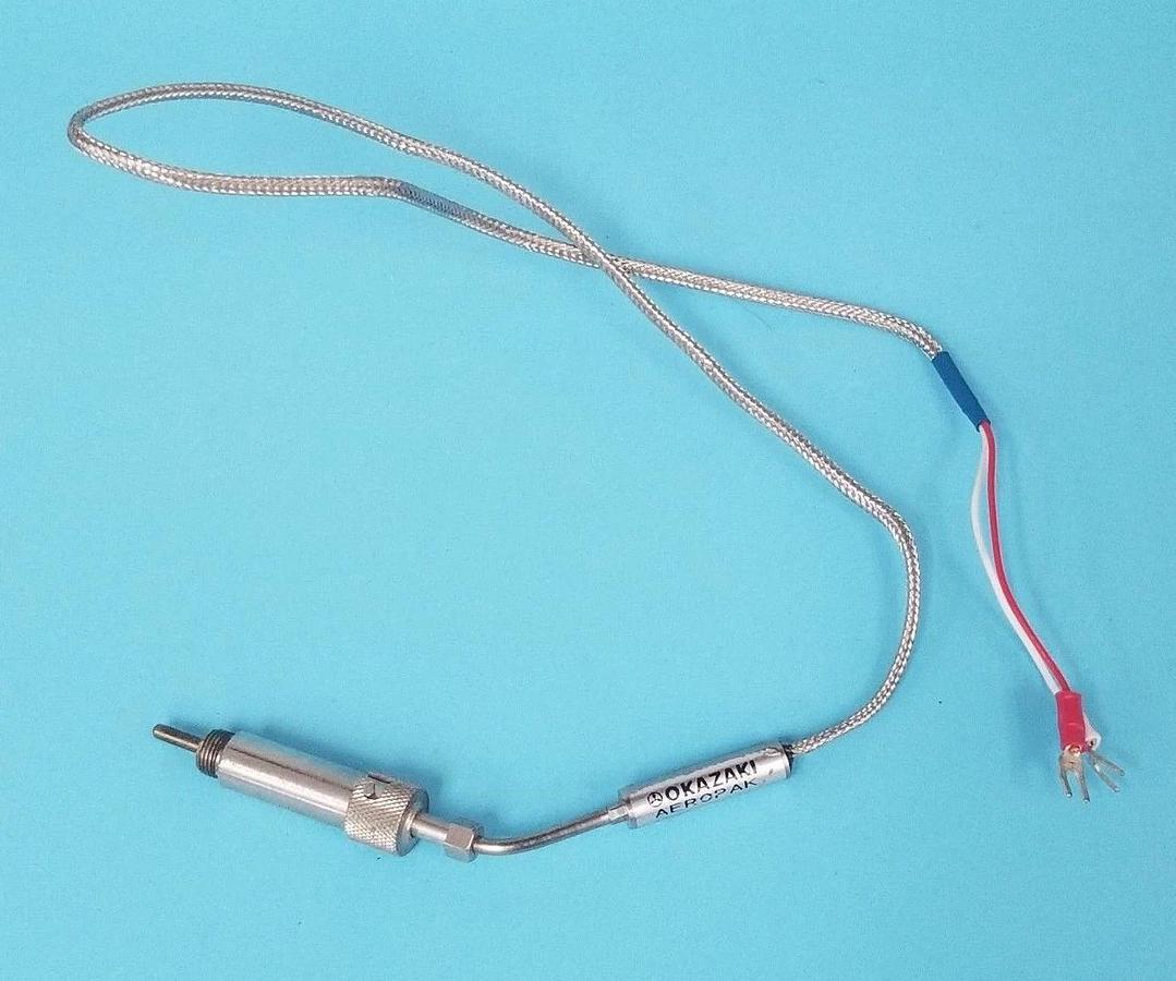 Used OKAZAKI AEROPAK KPN615821 THERMOCOUPLE ELEMENT SUS316, ELEMENT K, CLASS 2