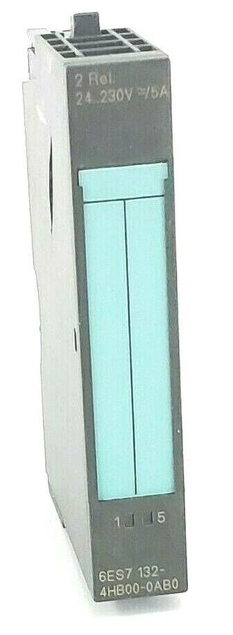 Used SIEMENS 6ES7132-4HB00-0AB0 OUTPUT MODULE 2 POINT 24 VDC/230 VA (CRACKED)
