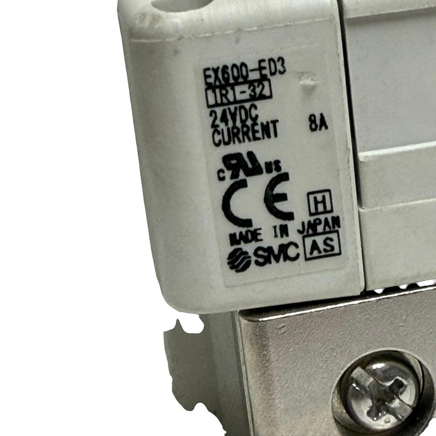 Used SMC EX600-SEN3 EtherNet IP Valve Manifold VQ2000 EX600-DXPD 6-Station