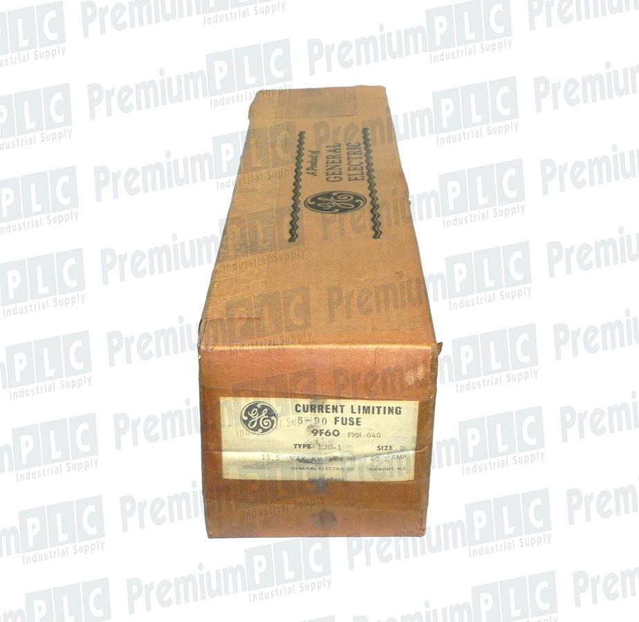Used GENERAL ELECTRIC 9F60FMH040 40A CURRENT LIMITING 5-90 FUSE A155F1D0R0-40E NIB