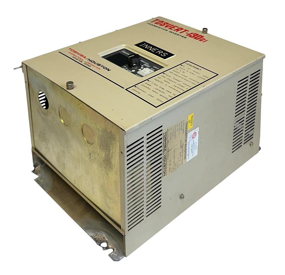 Used TOSHIBA VT130G1-4035BOE / TOSVERT-130G1 TRANSISTOR INVERTER 3HP 460V 3PH 5A USNP