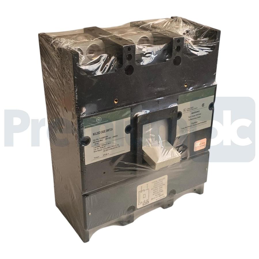 GE TJJ436Y400 400A 600V 3-Pole J600 Line Molded Case Circuit Breaker Switch NSNP