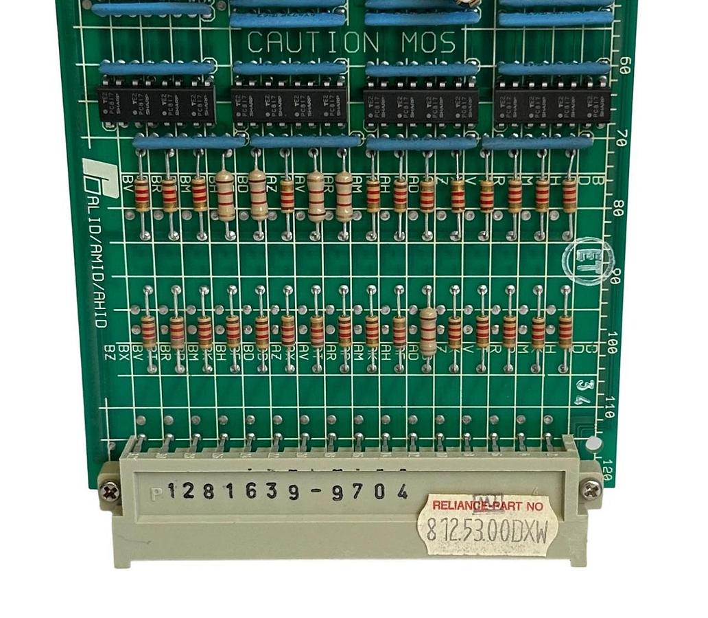 Used RELIANCE ELECTRIC 812.53.00 / 812.53.00DXW 24VDC INPUT MODULE ALID/AMID/AHID