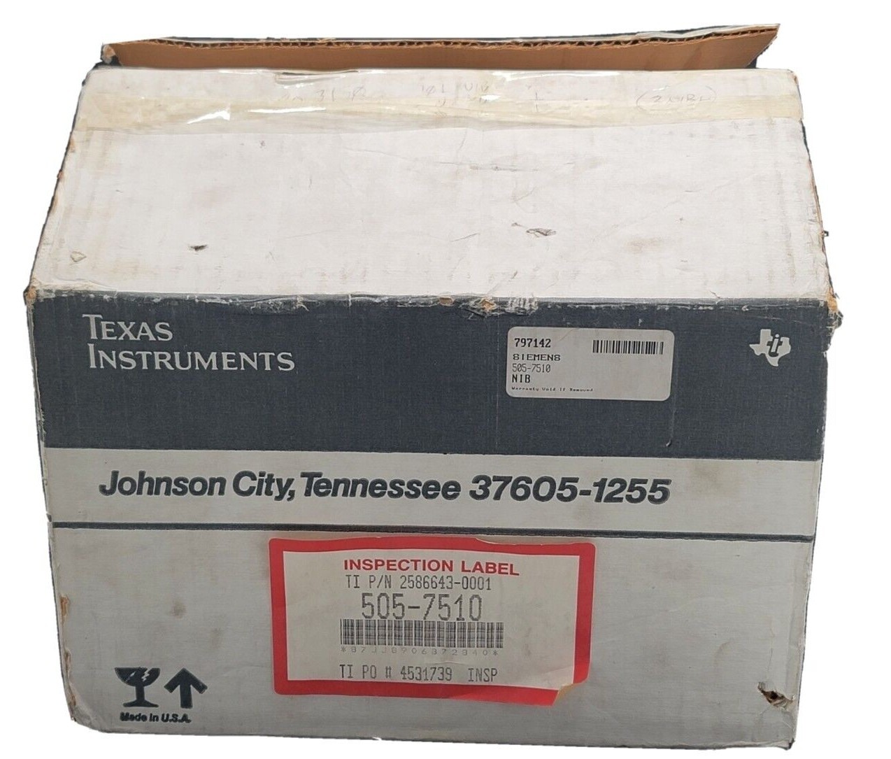Used NIB TEXAS INSTRUMENTS 505-7510 HANDHELD INTELLIGENT TERMINAL 2586287-0001