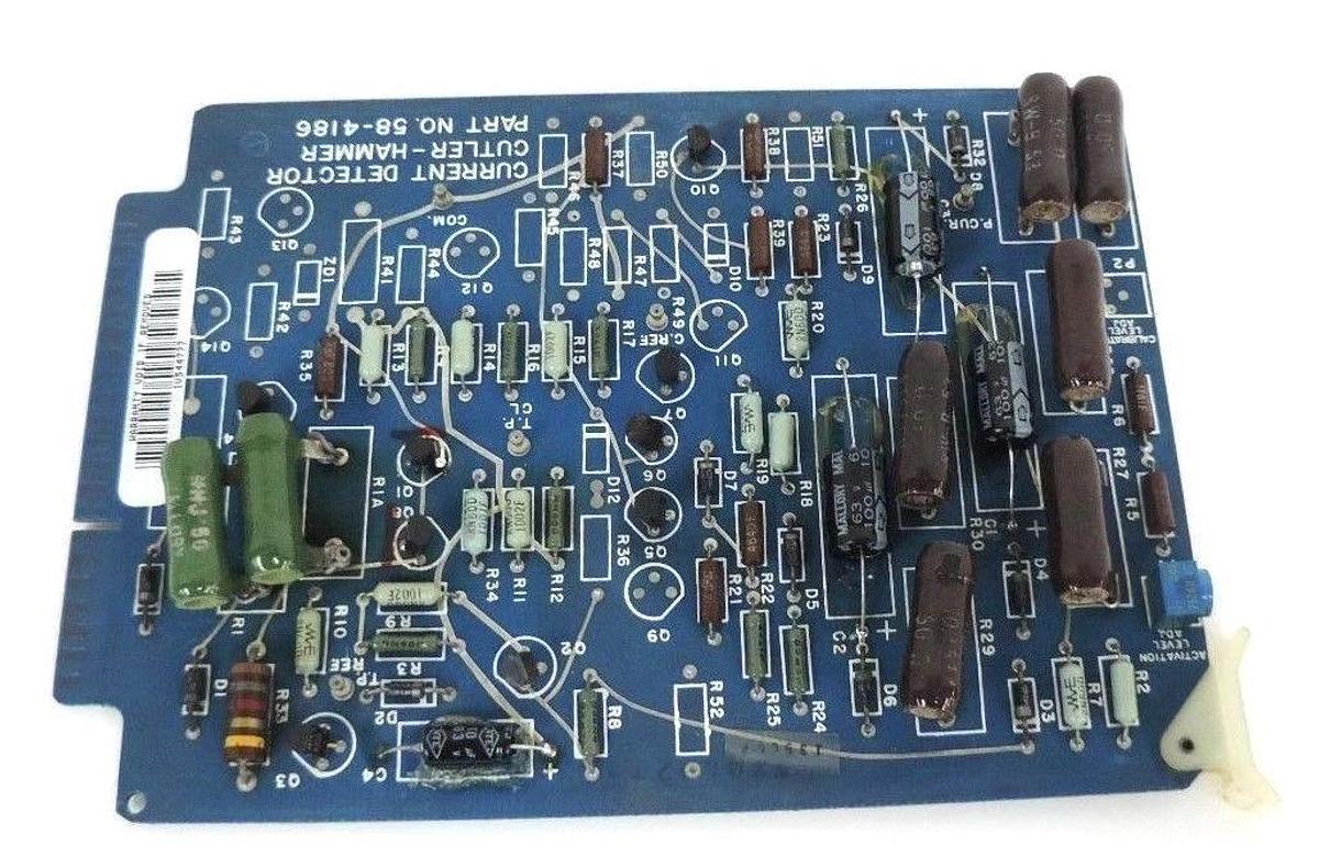 Refurbished CUTLER HAMMER 58-4186 CURRENT DETECTOR BOARD 584186 - REPAIRED