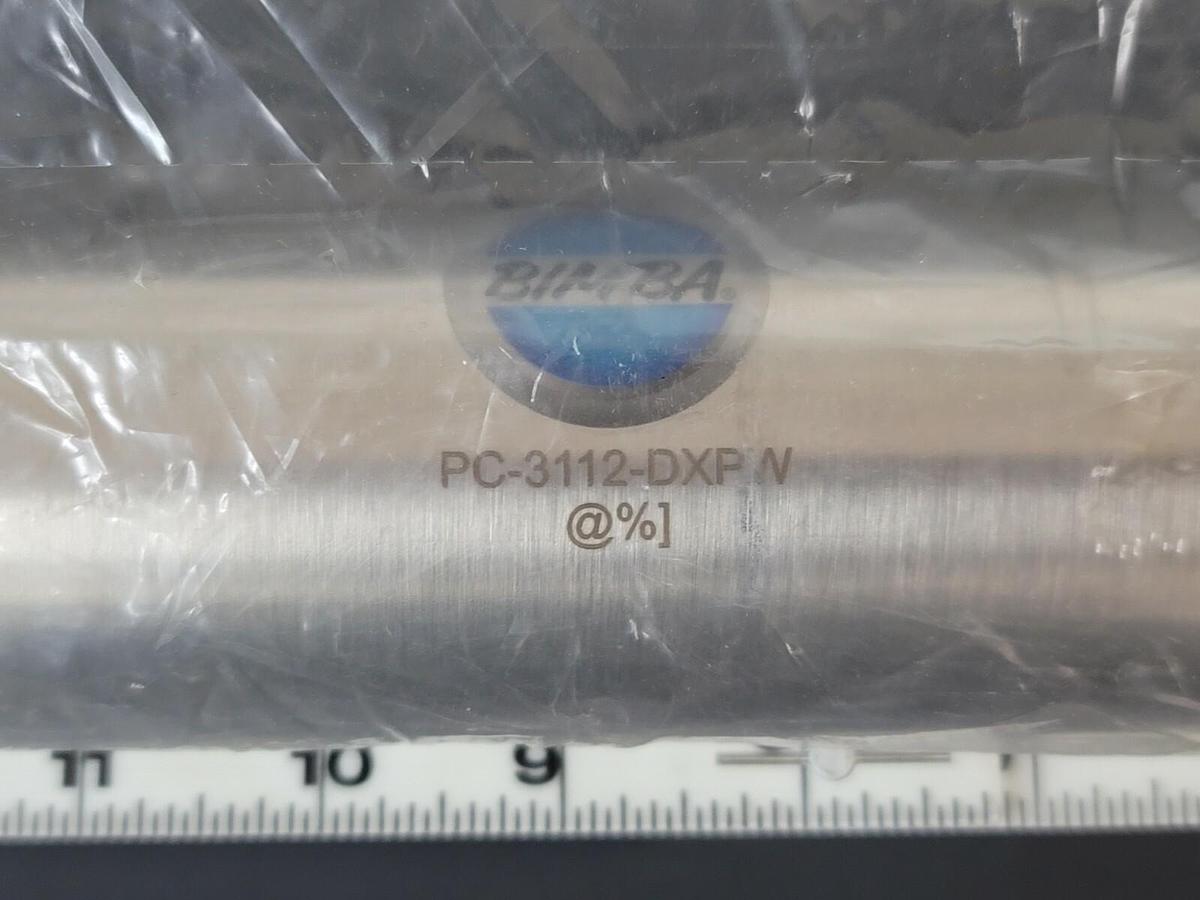 Used NEW BIMBA PC-3112-DXPW CYLINDER W/ PLASTIC CAP 2'' BORE X 12.5'' STROKE