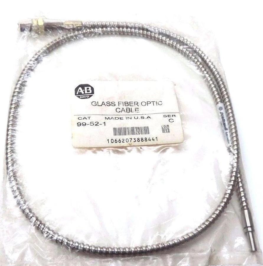 Used NEW ALLEN BRADLEY 99-52-1 GLASS FIBER OPTIC CABLE 99521, SER. C