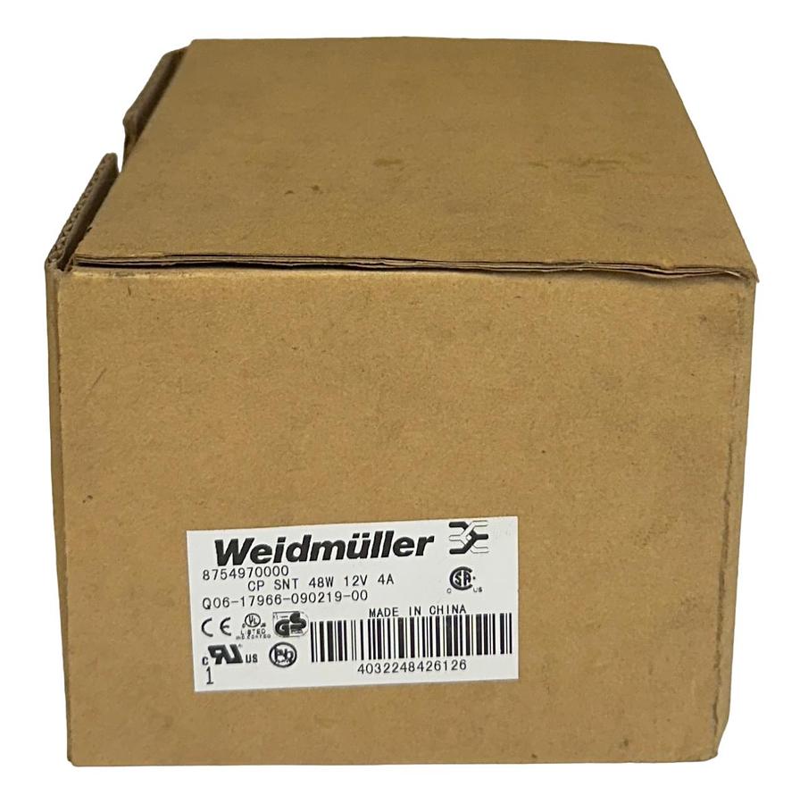 Used WEIDMULLER 8754970000 / CP SNT 48W 12V 4A connectPower POWER SUPPLY DIN NSMP