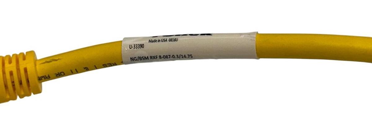 TURCK NG/BSM RXF 8-087-0.3/14.75 / U-33390 CORDSET ASSEMBLY DOUBLE-ENDED NSNP