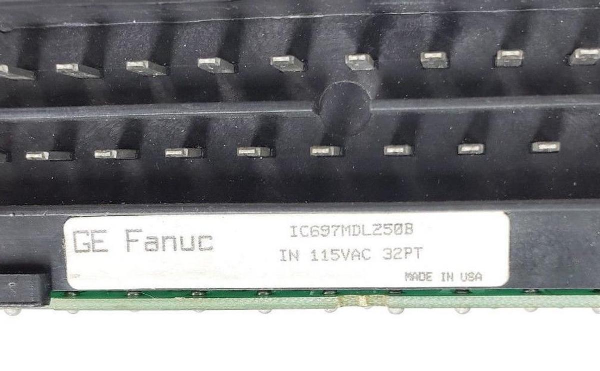 Used REPAIRED GE FANUC IC697MDL250B INPUT MODULE 115VAC, 32PT, I5C7A2, IC697MDL250