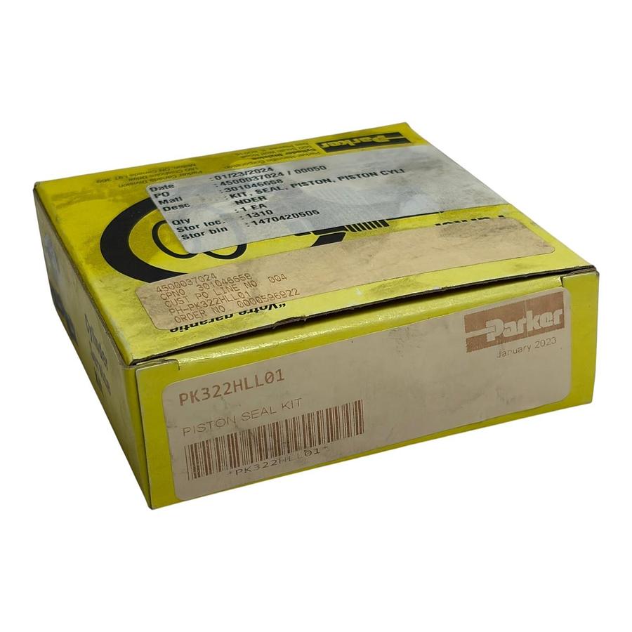 Used Parker PK322HLL01 Hydraulic Cylinder Piston Seal Kit 3.25" Bore New