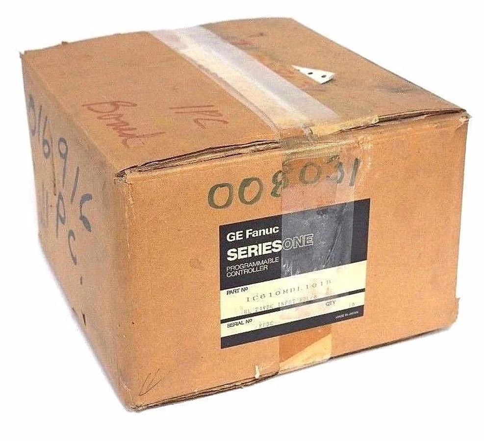 Used NIB GE FANUC IC610MDL101B 24VDC INPUT MODULE MDL/8 - MASTER CASE OF 10