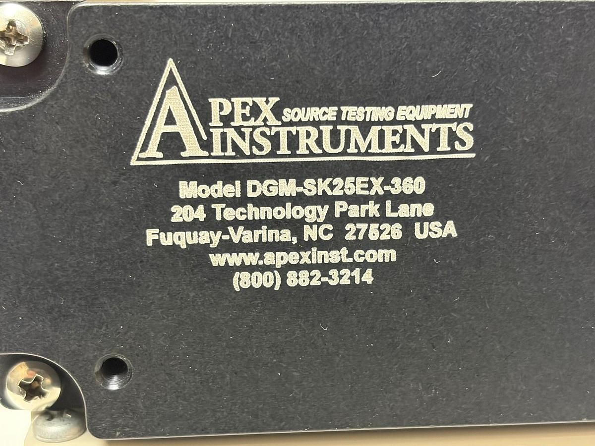 Used Apex Instruments DGM-SK25EX-360 Dry Gas Meter Source Testing Equipment - NSNP
