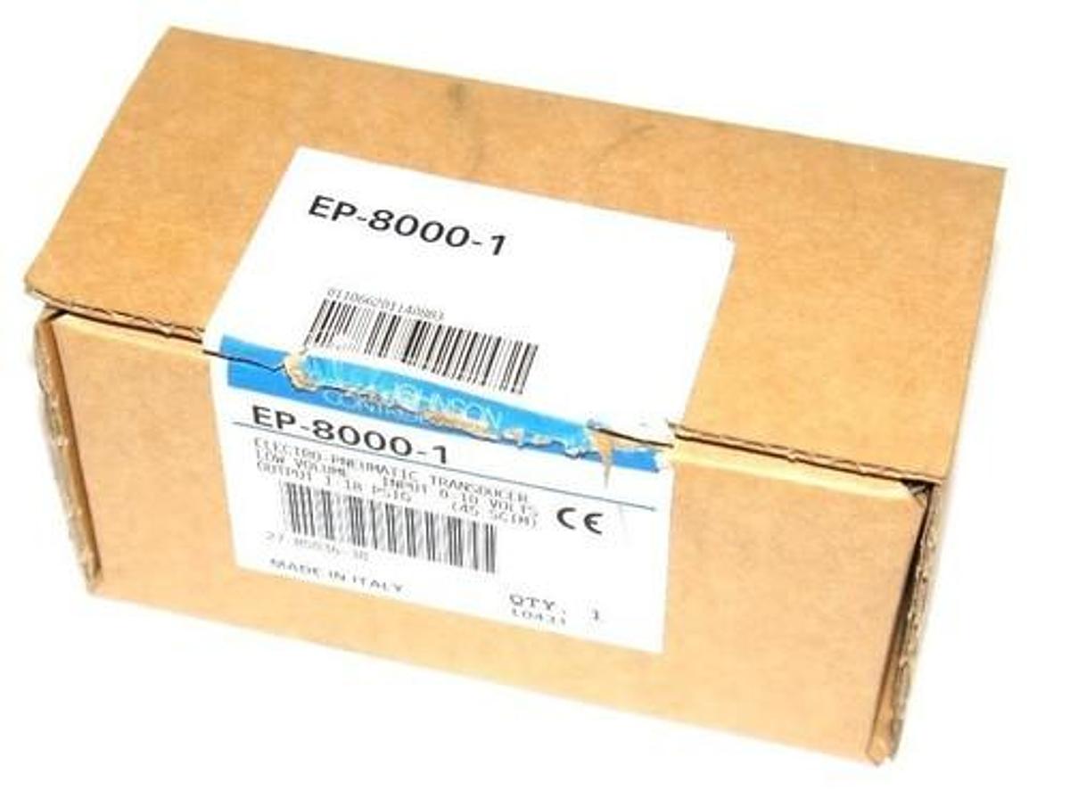 Used NEW JOHNSON CONTROL EP-8000-1 ELECTRO-PNEUMATIC TRANSDUCER EP80001