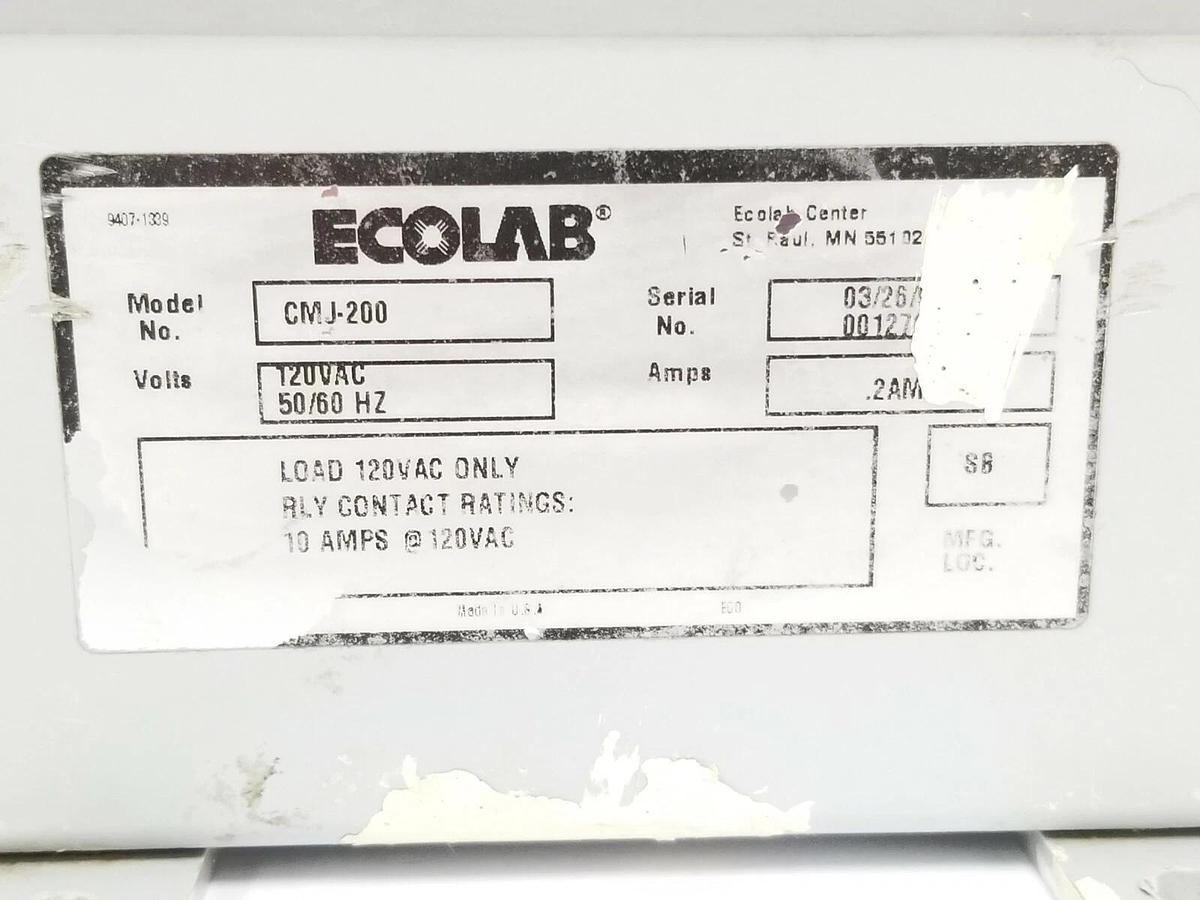 Used HOFFMANN A-664CHSCFGW ENCLOSURE 6.00X6.00X4.00 ECOLAB CONTROL MASTER JR