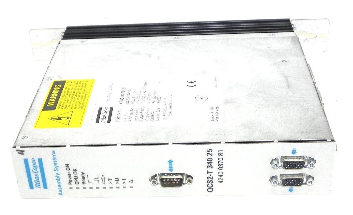 Used ATLAS COPCO 4240 0370 81 SERVO CONTROL MODULE QCS2-T 340 25 ACC P/N: 9032011834