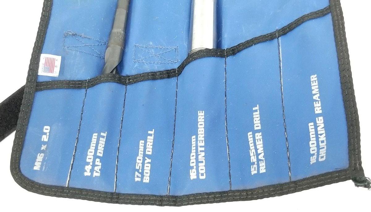 Used METRIC BLUE FASTENER INSTALLATION SET W/ 14.00MM TAP DRILL & 16.00MM COUNTERBORE