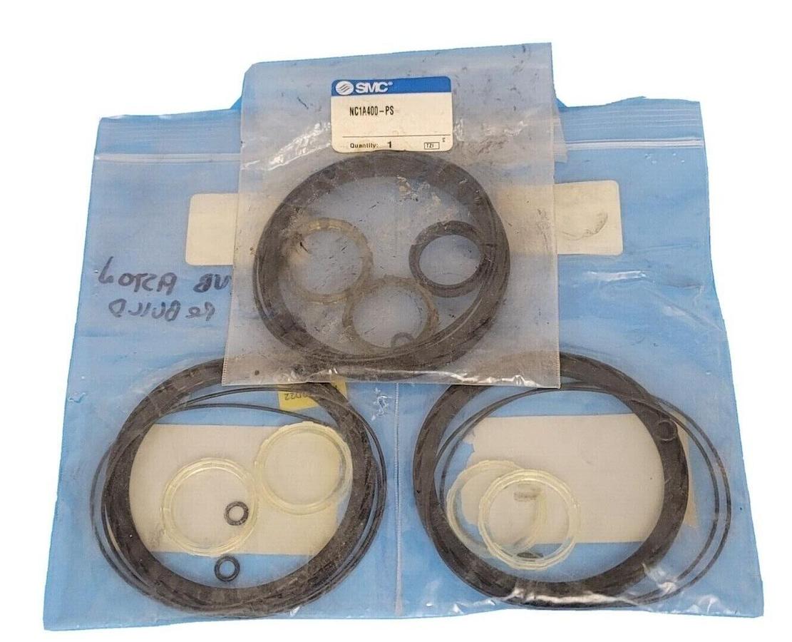 Used LOT OF 3 NEW SMC NC1A400-PS SEAL KITS