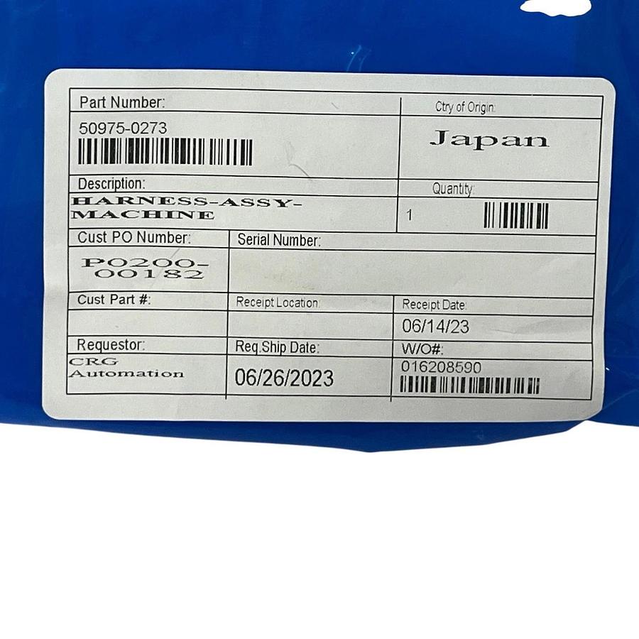 Kawasaki 50975-0273 Robotic Internal Arm Cable Harness Assembly New Surplus