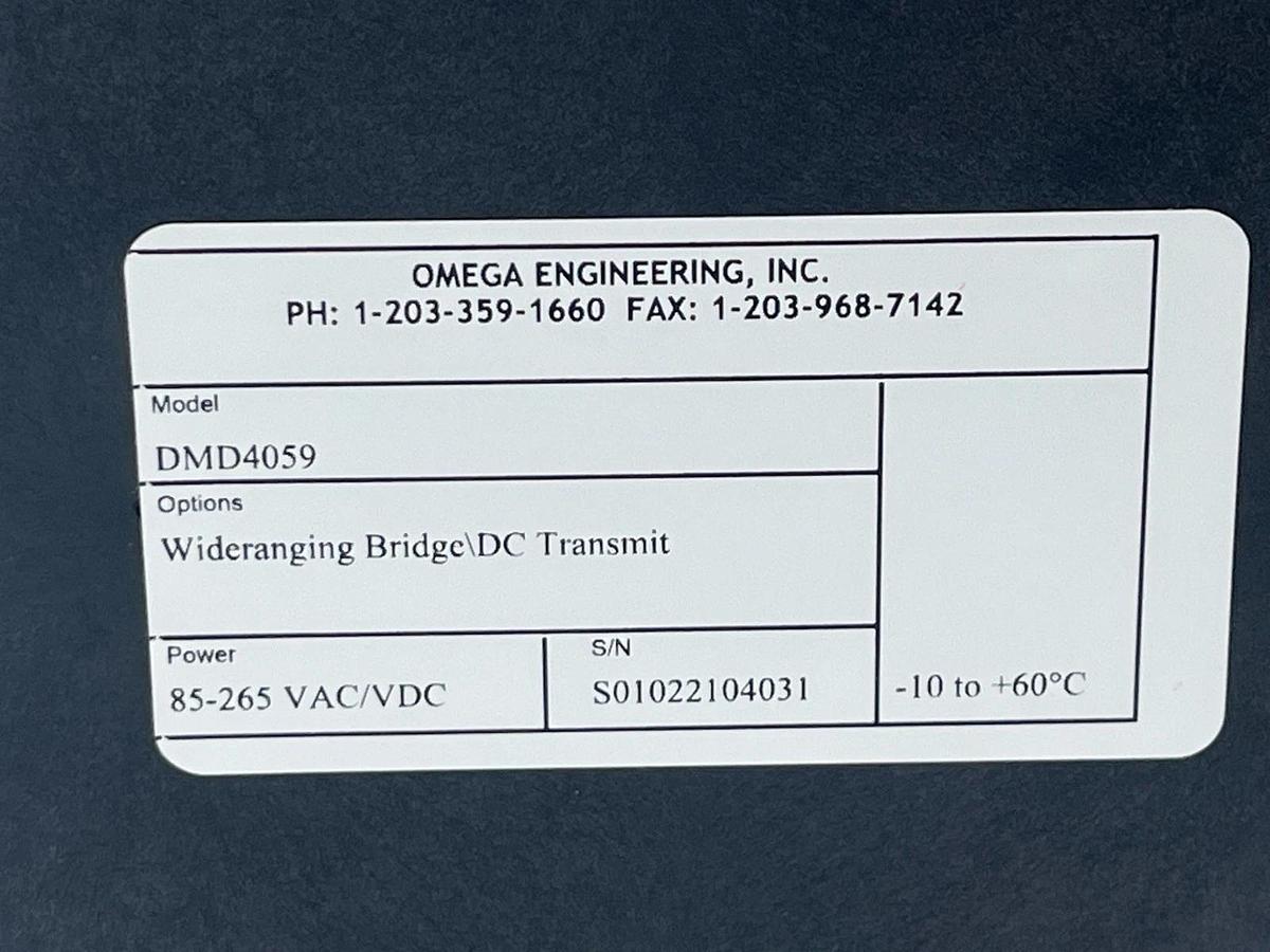 OMEGA DMD4059 Strain Gauge to DC Transmitter Signal Conditioner 1200V Iso, NSNP