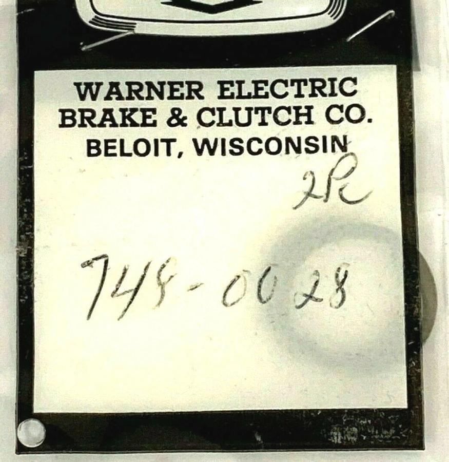 Used LOT OF 2 NEW WARNER ELECTRIC 748-0028 RETAINER RINGS 7480028