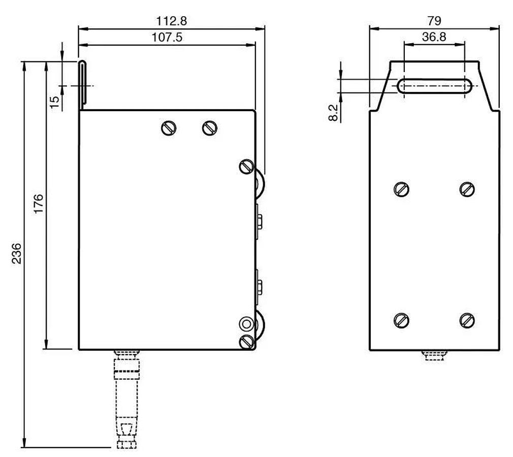 Pepperl+Fuchs WCS2-GT09-P1-C | 184047 WCS2 Guiding Trolley Powder-Coated NSMP