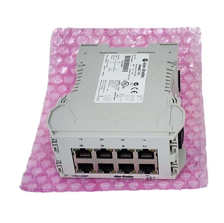 Used ALLEN BRADLEY 1783-US08T STRATIX 2000 UNMANAGED ETHERNET SWITCH SER. A