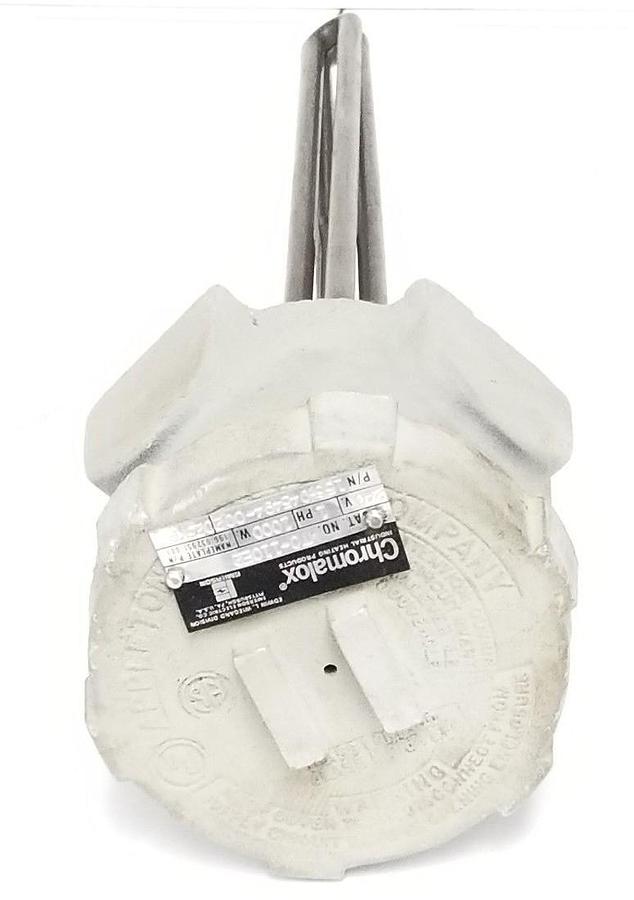 Used NEW CHROMALOX MTO-110E2 288500 MTO-1 OIL IMMERSION HEATER , 240V, 1P, 1000W